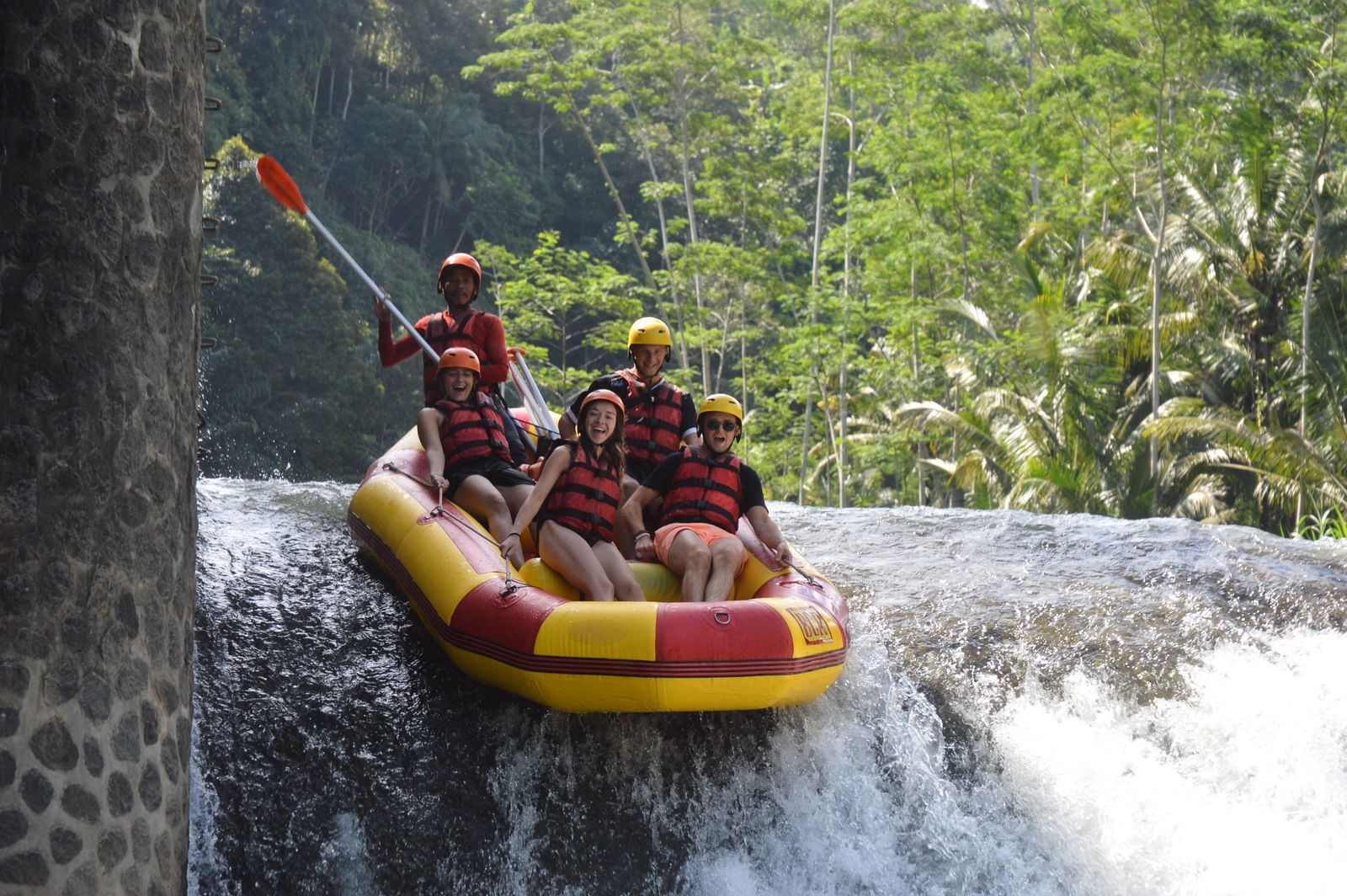 Thrill-Seeking Adventure, White Water Rafting at Telaga Waja River Bali ...
